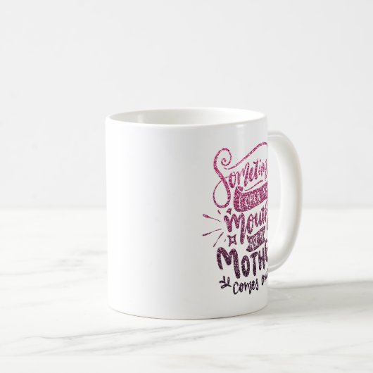 時々口を開けて母を出す来 コーヒーマグカップ (正面右)