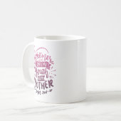 時々口を開けて母を出す来 コーヒーマグカップ (正面左)