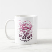 時々口を開けて母を出す来 コーヒーマグカップ (左)