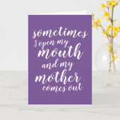 時々口を開けて母を来出す カード (黄色い花)