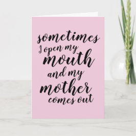 時々口を開けて母を来外す  カード