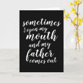 時々口を開けて父を来外す  カード (黄色い花)