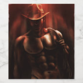 時々地獄だ – カウボーイ ワインラベル (シングルラベル)