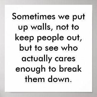 時々壁を張り保て人に… ポスター