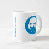 時々安全感じなマグのように大きい ジャンボコーヒーマグカップ (正面右)