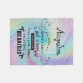 時々実質の英雄は白人の女の子住んでいます フリースブランケット (正面(横))