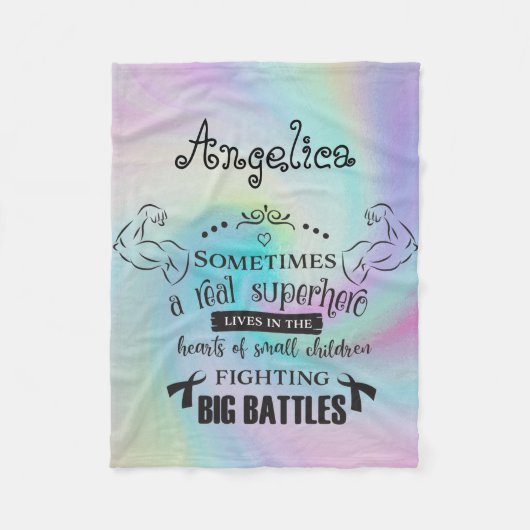 時々実質の英雄は白人の女の子住んでいます フリースブランケット (正面)