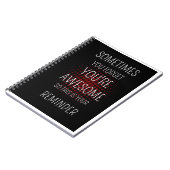 時々忘れあなたは素晴らし:穏やかな思い出 ノートブック (左側)