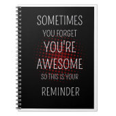 時々忘れあなたは素晴らし：穏やかな思い出 ノートブック (正面)