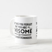時々忘れあなたは驚くべきことがある コーヒーマグカップ (正面左)