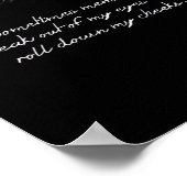 時々思い出が私の目から忍び出る ポスター (角)