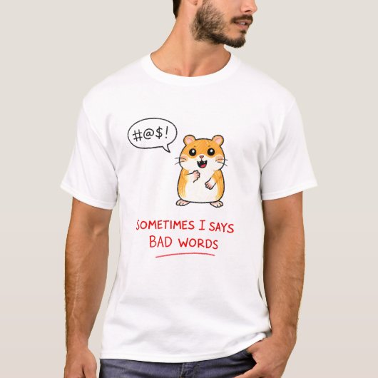 時々悪口を言うわ Tシャツ (正面)