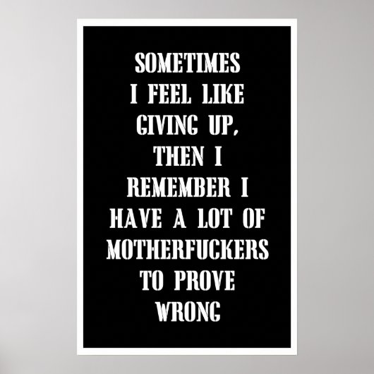 時々感じ好きだ与え、その後、私は覚えている ポスター (正面)