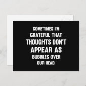 時々感謝してる…|ティーおもしろいティ |ユーモア ポストカード (正面/裏面)
