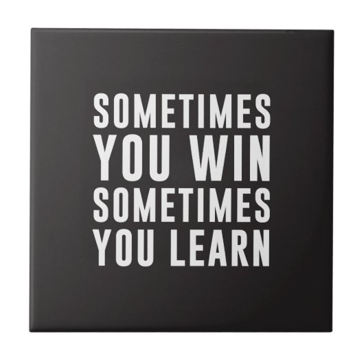 時々時々勝利、学びます タイル (正面)
