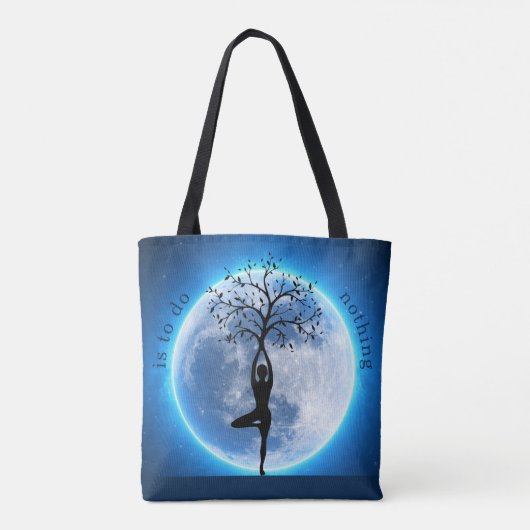 「時々最高のすべきこと」ブルームーンヨガ トートバッグ (裏面)