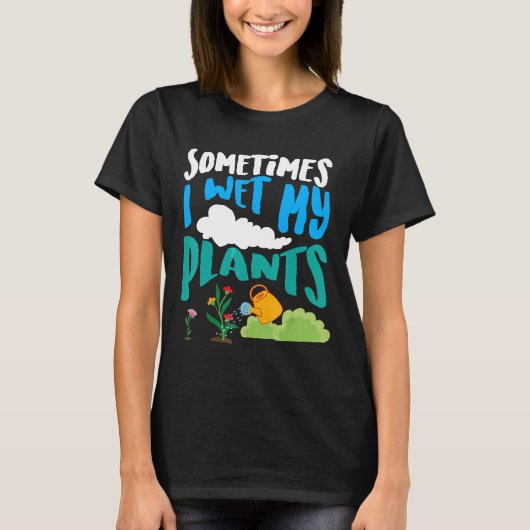 時々植物に水をやるのを忘れる コーヒーカップ Tシャツ (正面)