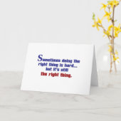 時々正しいことをする懸命 カード (黄色い花)