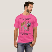 時々正気を疑うがロバは言った Tシャツ (正面フル)