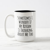 時々疑問に思私はリヴ考えァンの ツートーンマグカップ (左)