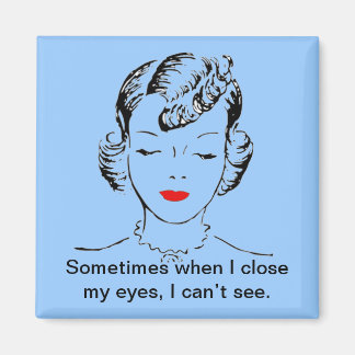 時々目を閉じると見えない。 マグネット