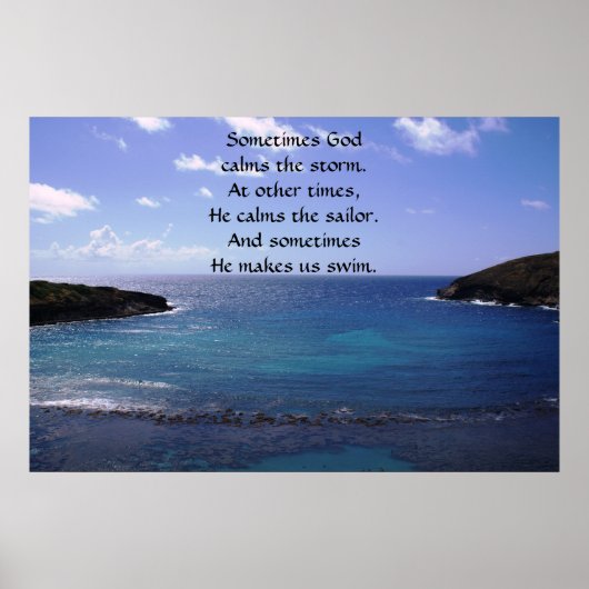 時々神は嵐のポスターを落とす ポスター (正面)