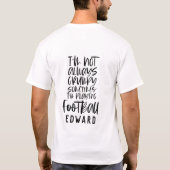 時々私がサッカーをしていると必ずしも不平を言わ遊ない Tシャツ (裏面)