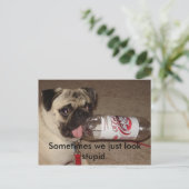 時々私たちはただ愚かに見える。はがき ポストカード (スタンド正面)