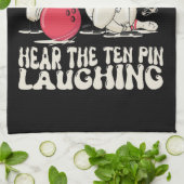 時々私はほとんど10ピン笑い声が聞こえる キッチンタオル (折り畳み)