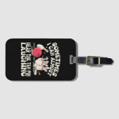 時々私はほとんど10ピン笑い声が聞こえる ラゲッジタグ (正面横)