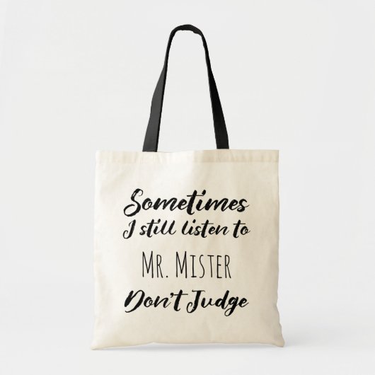 時々私はまだ氏氏の話を判断しません聞きます トートバッグ (正面)