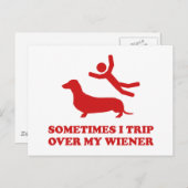 時々私はウィナーを乗り越える ポストカード (正面/裏面)