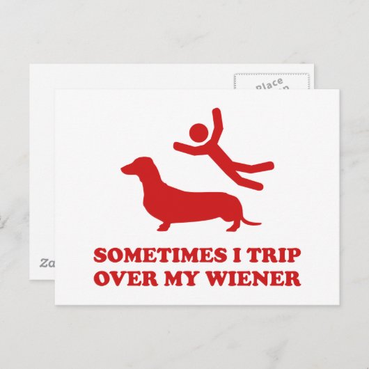 時々私はウィナーを乗り越える ポストカード (正面/裏面)