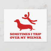 時々私はウィナーを乗り越える ポストカード (正面)