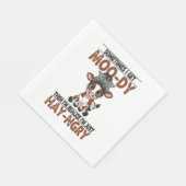 時々私はモー干し草の牛を食べる スタンダードランチョンナプキン (角)