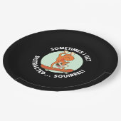 時々私はリスに気を取られる ペーパープレート (アングル)