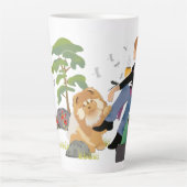 時々私は座っ考えて- Chow-ラテマグ カフェラテマグ (正面)