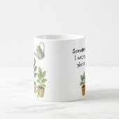 時々私は植物を濡らした コーヒーマグカップ (中央)