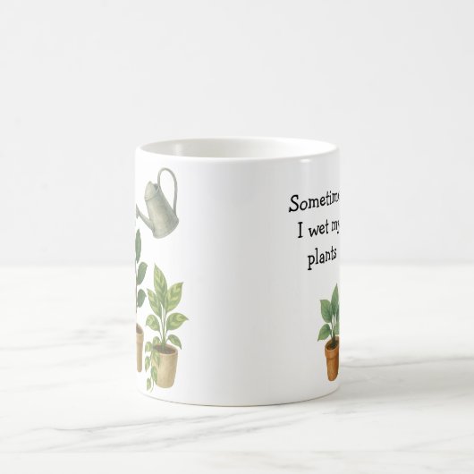 時々私は植物を濡らした コーヒーマグカップ (中央)