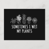 時々私は植物を濡らした ポストカード (正面)