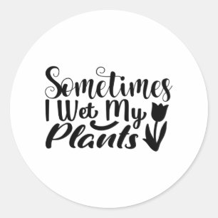 時々私は植物を濡らした ラウンドシール