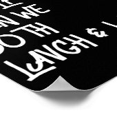 時々私は私たち二人が笑う自分自身に話す ポスター (角)