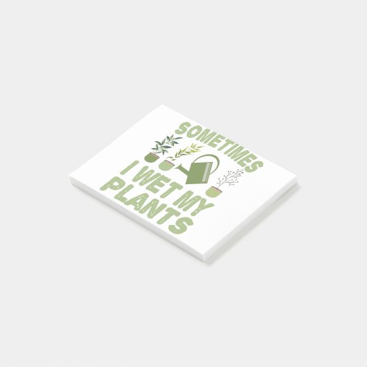 時々私は私の植物のガーデニングおもしろいの内臓を湿らせた ポストイット (アングル)