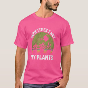 時々私は私の植物のガーデニングヴィンテージ植物を濡らした Tシャツ