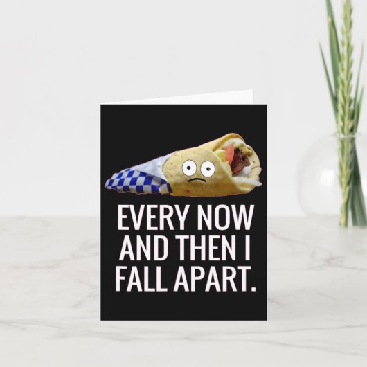 時々私は秋アパートジャイロギリシャおもしろいFoo カード (正面)