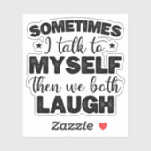 時々私は自分自身に話し、皮肉なことわざ シール (シート)