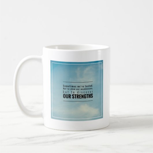 時々私達はテストされます コーヒーマグカップ (左)