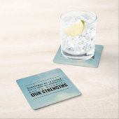 時々私達はテストされます スクエアペーパーコースター (インサイチュ)