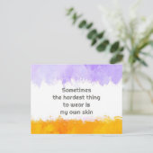 時々衣服への入浴は私のスキーだ ポストカード (スタンド正面)