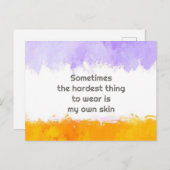 時々衣服への入浴は私のスキーだ ポストカード (正面/裏面)